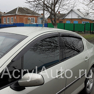 Дефлекторы боковых окон PEUGEOT 407 седан 2004-2010