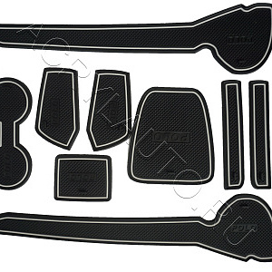 Коврики в ниши салона VOLKSWAGEN Polo  2010~ (кромка белая)