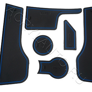 Коврики в ниши салона Lada Vesta 2015~ (кромка синяя)