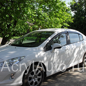 Дефлекторы боковых окон PEUGEOT 408 седан 2012~ 