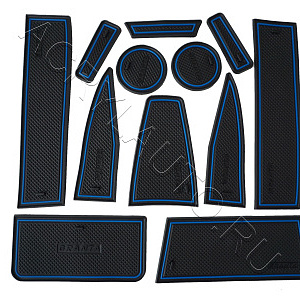 Коврики в ниши салона Lada Granta 2 2018~ (кромка синяя)