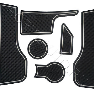 Коврики в ниши салона Lada Vesta 2015~ (кромка белая)