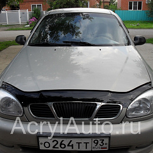 Дефлектор капота CHEVROLET Lanos 2002-2009 / ZAZ Sens (Евро)